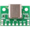 C type USB 2.0 connector, designed for a prototyping board, Pololu 2585