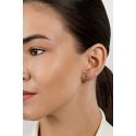 Brilio Silver Stilingi gold-plated earrings with chain EA717Y