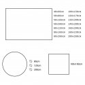 Pyöreä matto AmeliaHome R120, 120 x 120 cm, väri: tummanharmaa Pyöreä matto AmeliaHome R120, 120 x 120 cm, väri: tummanharmaa