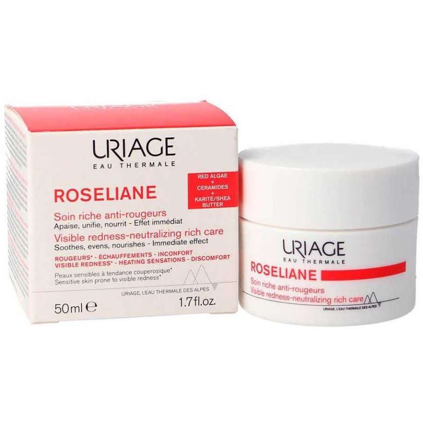 Uriage Roséliane Rich Anti-Redness Cream for dry, prone to redness skin, 50 ml – 2
