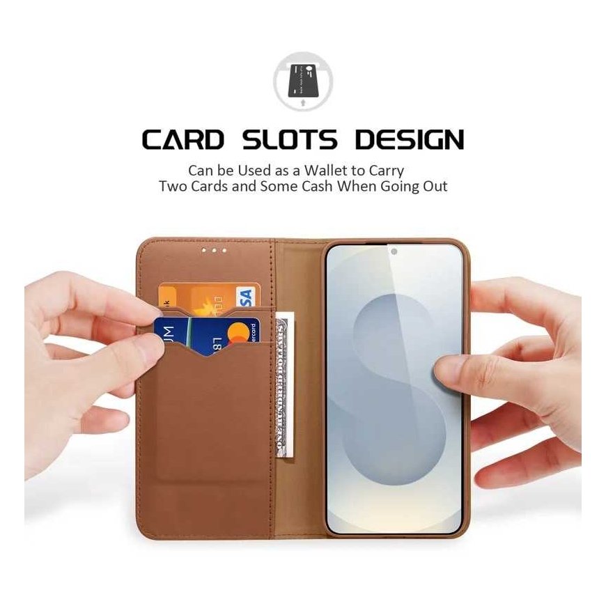 Dux Ducis Hivo case for Samsung S937 S25 Edge brown – 2