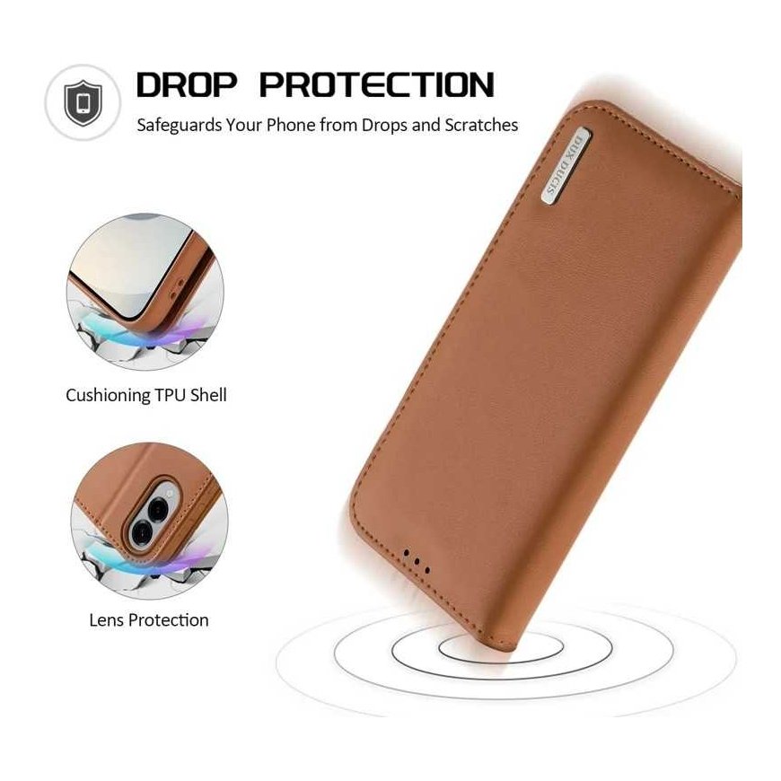 Dux Ducis Hivo vāciņš Samsung S937 S25 Edge brūns – 3