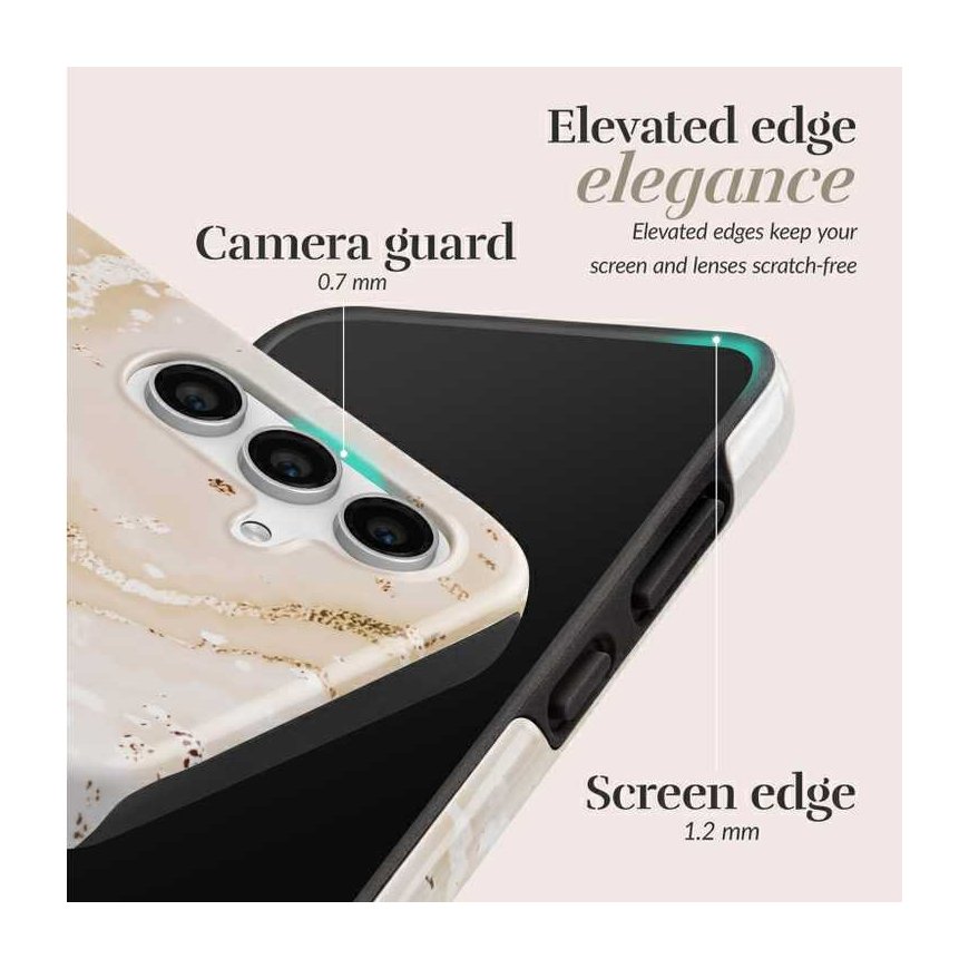 Dėklas MIO Gold Marble Magsafe suderinamas su Samsung S25 Plus 5G – 3