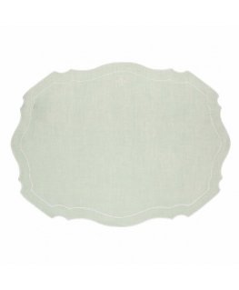 THE WHITE PORCELAIN Modern table mat 48x33 cm, mint
