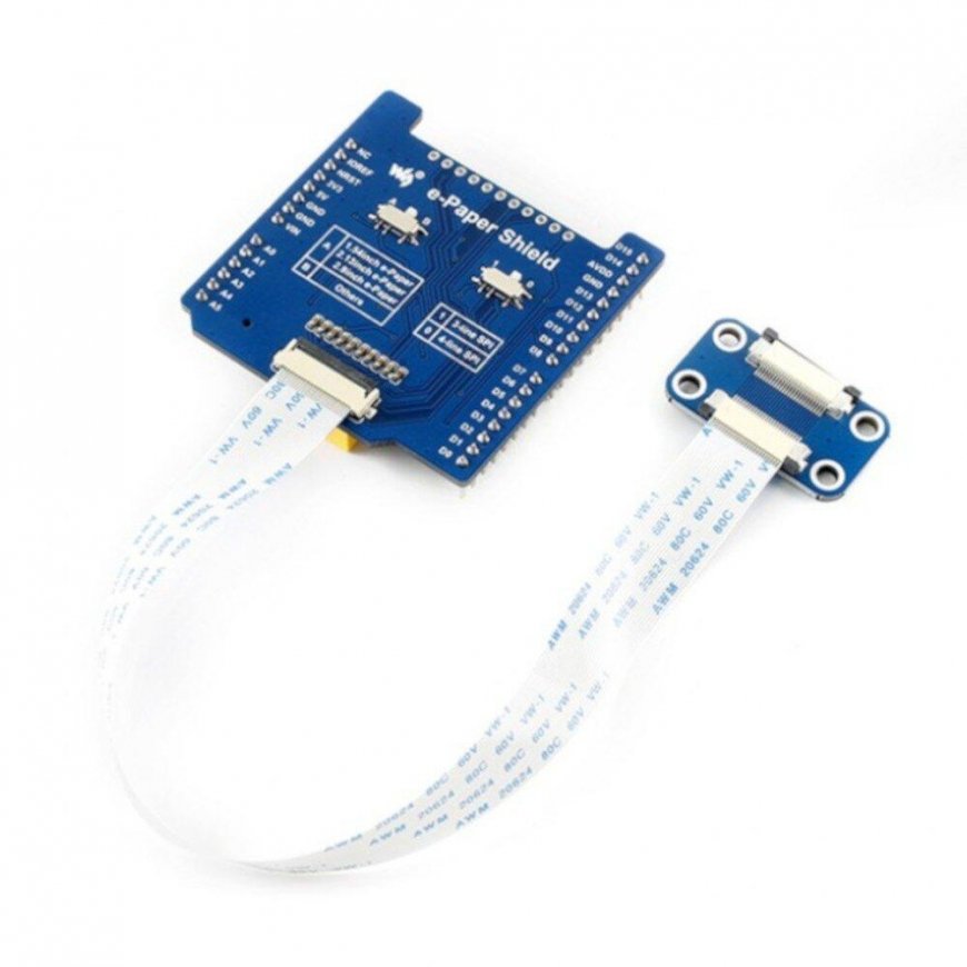 E-paber tooriku paneeli draiveri kilp, e-paber ekraanide lisand, mõeldud Arduino, SPI, Waveshare 15082