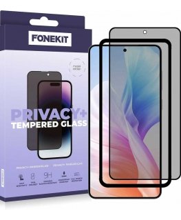„FoneKit Privacy+ Full Cover“ -kotelo, joka on suunniteltu „Samsung Galaxy S25 Edge“ -puhelimelle.