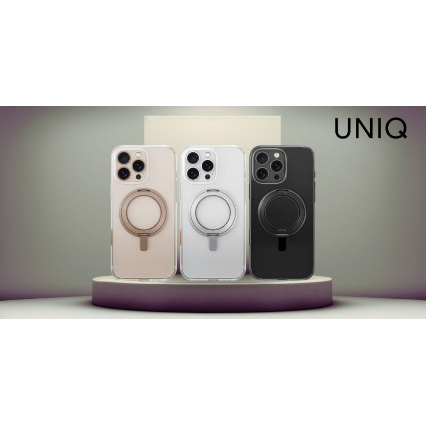 Case UNIQ Swivix for iPhone 16 Pro 360 Rotating Kickstand black