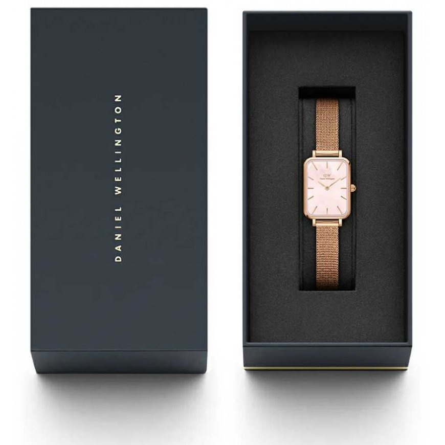 Women's watch DANIEL WELLINGTON Quadro Pressed Melrose Pearl 20mm DW00100510 + BOX (zw505o) – 5