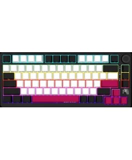 LORGAR KBP7075W, Bevielė 75% Mechaninė klaviatūra žaidimams Pro, Juoda/raudona, EN išdėstymas