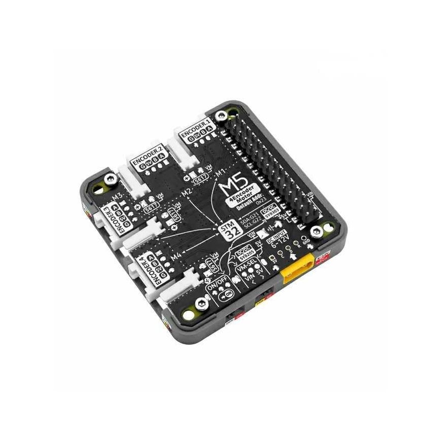 4EncoderMotor Module – 4 channel motor controller – STM32 + BL5617 – for M5Core development modules – M5Stack M138