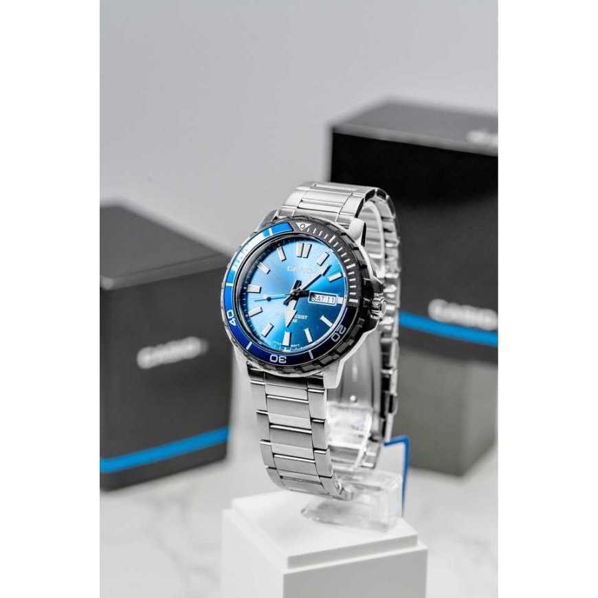 Casio kolekcijas vīriešu pulkstenis MTD-125D-2A1 + kastīte – 3
