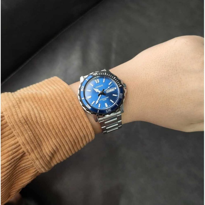 Мужские часы Casio коллекции MTD-125D-2A1 + коробка – 5