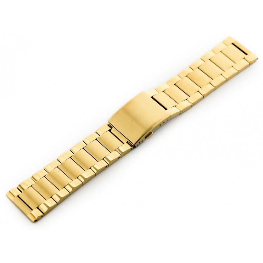 Auksinis Pacific Model 9 solidus 24mm apyrankė – 2