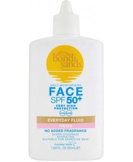 Bondi Sands EVERYDAY bez smaržas tonējošs sejas šķidrums SPF 50+ 50 ml
