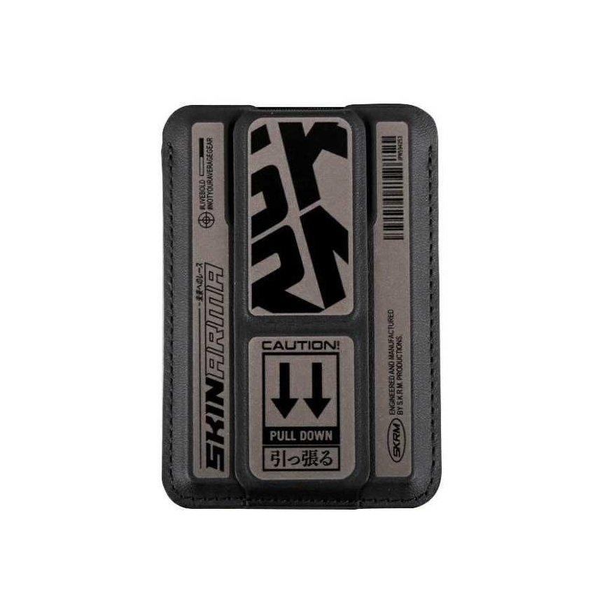 MagSafe-taskutasku Skinarma Kado Kira Kobai Wallet Mag-Charge Grip Stand gunmetal