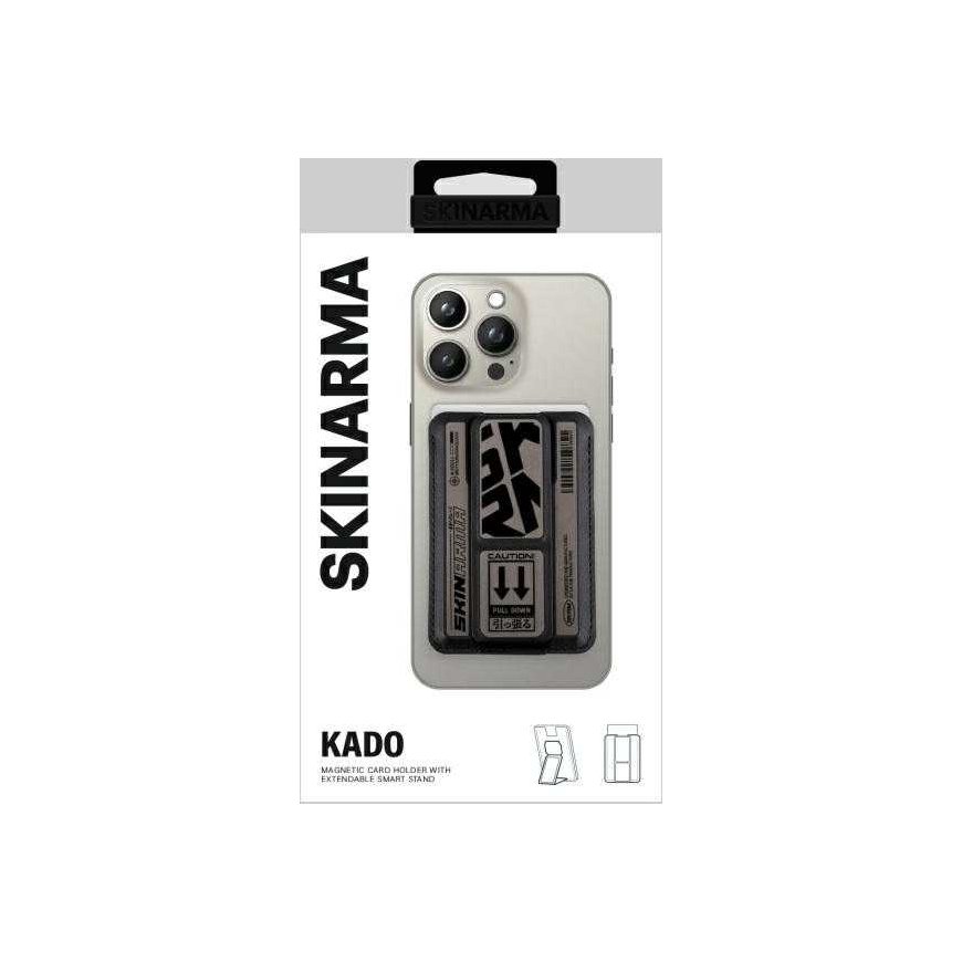 MagSafe-taskutasku Skinarma Kado Kira Kobai Wallet Mag-Charge Grip Stand gunmetal – 2