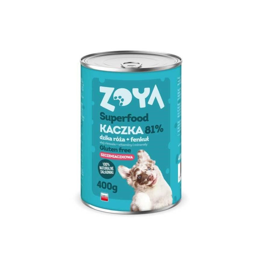 ZOYA Superfood šuniukams su antis - šlapias šunų maistas - 400g – 2