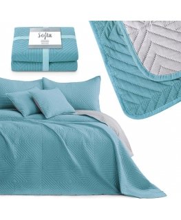 AmeliaHome LOVOS / AH / SOFTA / AZUREBLUE + PEARLSSIDABRAS / 170 x 270