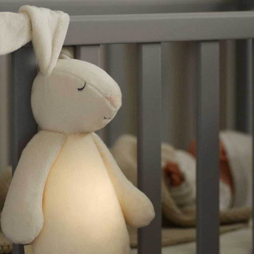 The new Moonie 2.0 Humming Bunny plush toy - Creamy with sound recording function – 2
