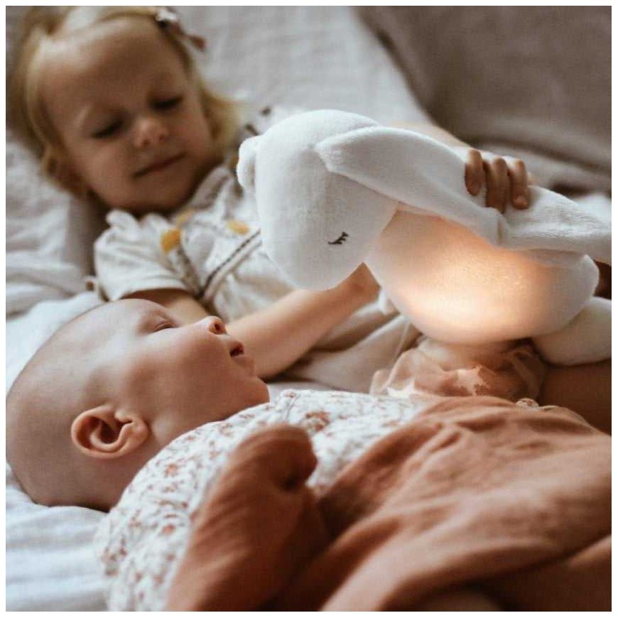 The new Moonie 2.0 Humming Bunny plush toy - Creamy with sound recording function – 3