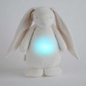 The new Moonie 2.0 Humming Bunny plush toy - Creamy with sound recording function