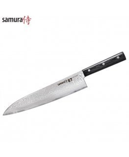 Samura DAMASCUS 67 Šefpavāra virtuves nazis 240mm no AUS 10 Damaskas tērauda 61 HRC (67 slāņu)