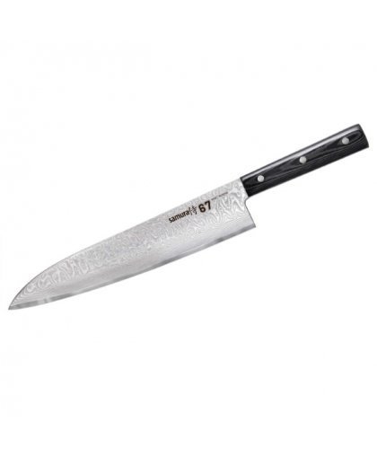 Samura DAMASCUS 67 Šefpavāra virtuves nazis 240mm no AUS 10 Damaskas tērauda 61 HRC (67 slāņu) – 2