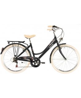 Kenzel Missy Royal -naisten pyörä kassi (26"/6 vaihdetta) musta
