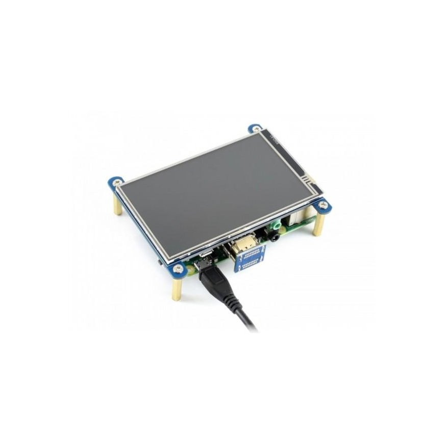 Waveshare Kosketusvastusnäyttö Raspberry Pi Mikro-ohjaimelle - LCD 4'' (K) – 2