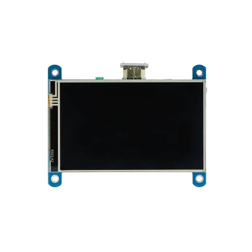 Waveshare Touchscreen Resistive Display for Raspberry Pi Microcomputer - LCD 4'' (H) – 3