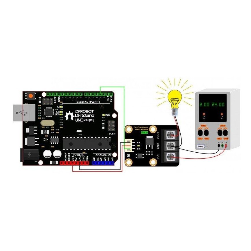 DFRobot Gravity MOSFET toitekontroller – 5