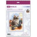 UAB Riolis Cross Stitch Kit "Meowmoir Writer" 21x30 cm SR2263 UAB Riolis Cross Stitch Kit "Meowmoir Writer" 21x30 cm SR2263