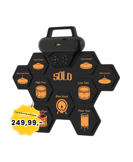 NN SOLO - roll-up elektroninen rumpusetti USB-C MP3