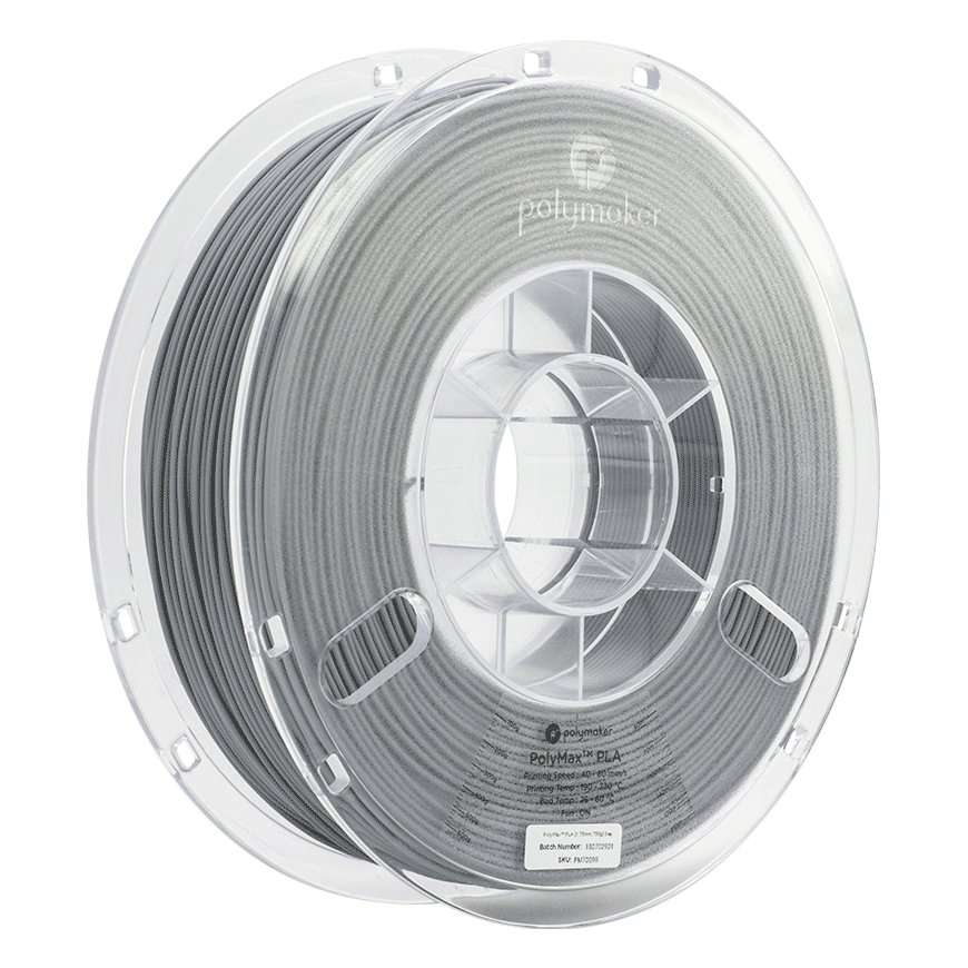 Polymaker Polimaker PolyMax Tough PLA - 0,75 kg - 1,75 mm - Pelēks