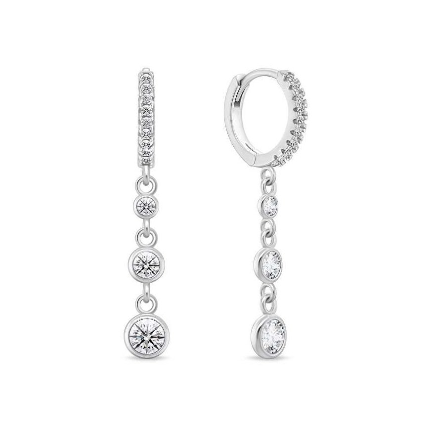 Brilio Silver Brilio Silver Sparkling silver earrings with clear zirconia EA869W