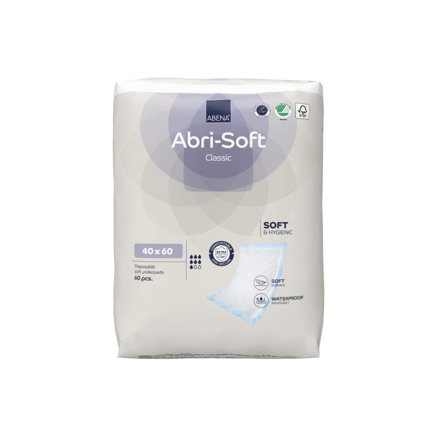 Abena ABRI-SOFT, 60 PCS./PACK. (40X60 cm) disposable underpads