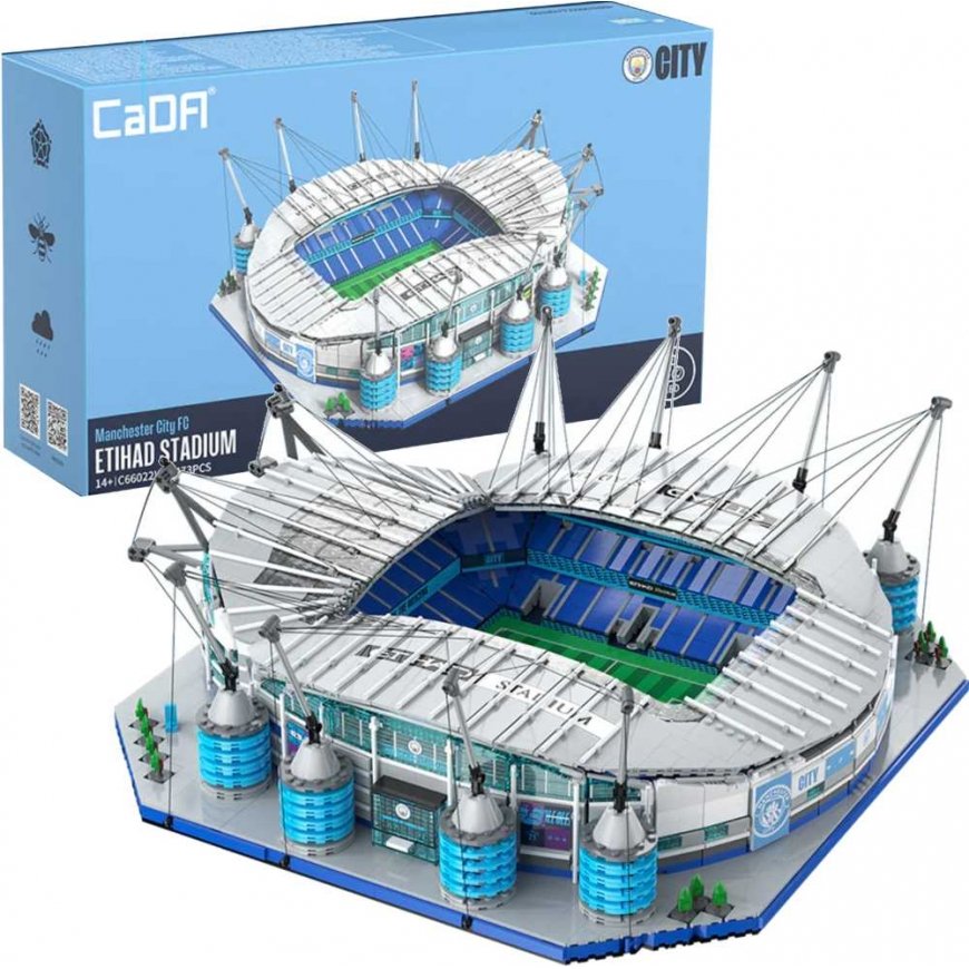 CaDA Etihad Stadium Manchester City building blocks, 4473 pieces C66022W – 2