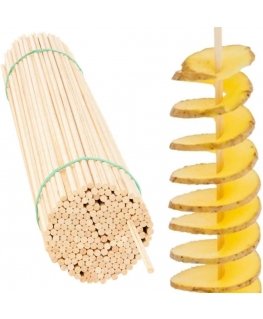Gsg24 Buko puidust pulgad keeratud kartulite jaoks 45cm/4mm 100 tk.