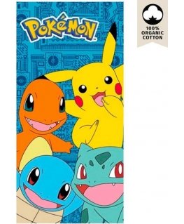 Pikachu-ranta pyyhe, 70x140 cm