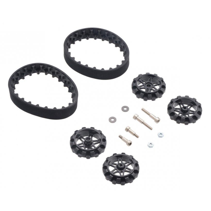 Pololu Caterpillar pārnesumu komplekts, 22T, melns