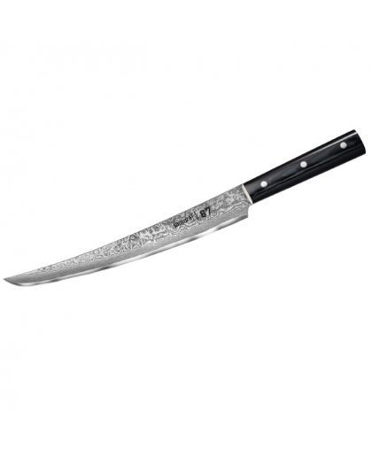 Samura DAMASCUS 67 Universal Kitchen Slicing knife Tanto 230mm from AUS 10 Damascus steel 61 HRC (67 layers) – 2