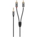 USB-kaapeli PremiumCord Lightning - mini Jack 3,5 mm 1 m Musta (kipod50) USB-kaapeli PremiumCord Lightning - mini Jack 3,5 mm 1 m Musta (kipod50)