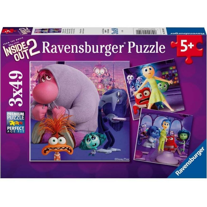Dėlionė Ravensburger - Puzzle 3x49 Inside Out 2 – 2