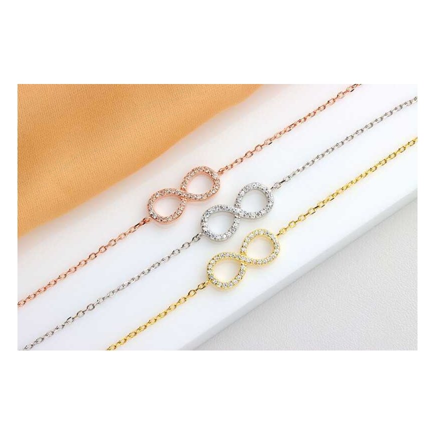 Brilio Silver Brilio Silver Plated Infinity Bracelet BRC64Y – 2