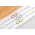 Brilio Silver Brilio Silver Plated Infinity Bracelet BRC64Y Brilio Silver Brilio Silver Plated Infinity Bracelet BRC64Y