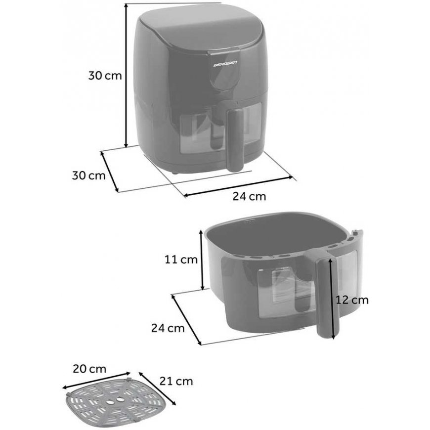 Berdsen BD-658 black air fryer – 5