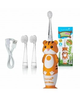 Brush-Baby BRB233 elektrinis dantų šepetėlis Vaikiškas Juoda, Oranžinė, Balta