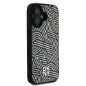 Чехол DKNY из PU кожи с узором Crosswalk для MagSafe Apple iPhone 16 в цвете слоновая кость