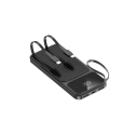 Maxlife-virtapankki, jossa on sisäänrakennetut kaapelit MXPB-06 PD QC 22,5W 10000 mAh musta