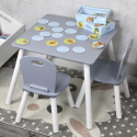 Kesper 1 children's table with 2 chairs gray FSC Kesper 1 children's table with 2 chairs gray FSC